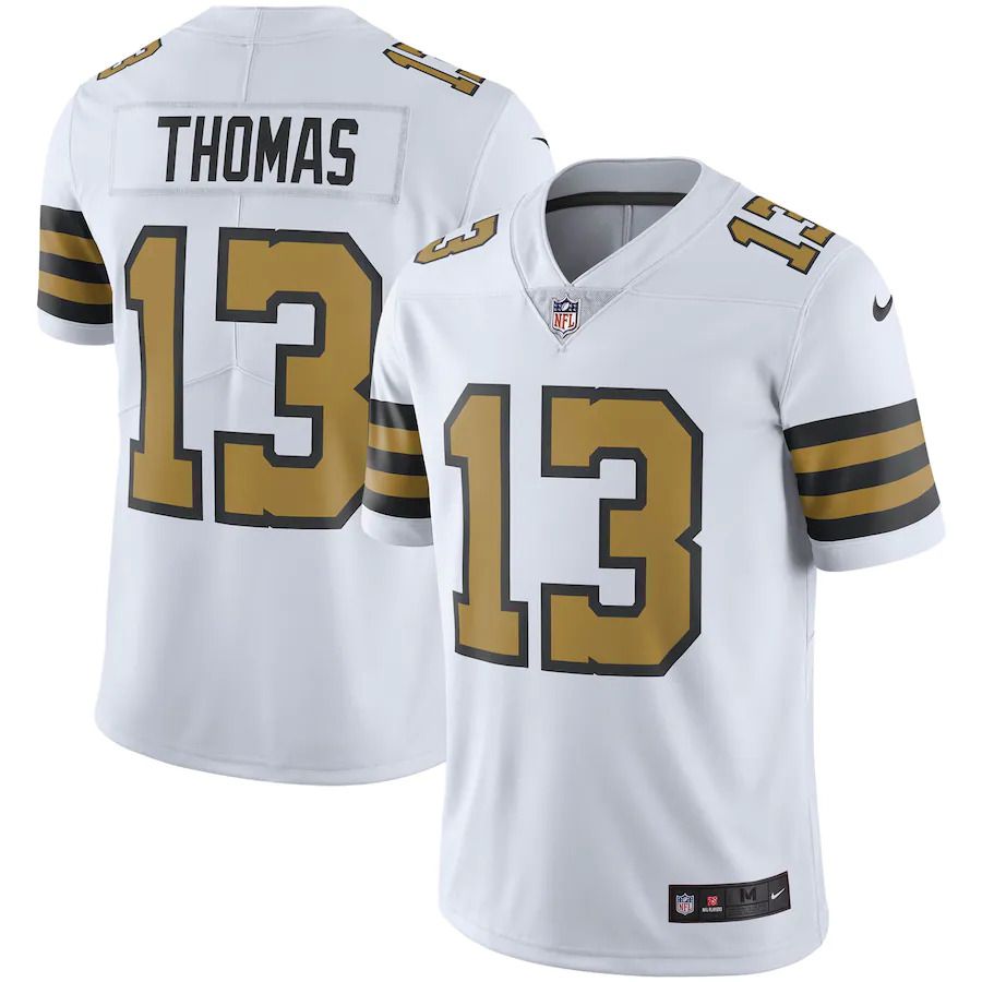 Men New Orleans Saints #13 Michael Thomas Nike White Vapor Untouchable Color Rush Limited Player NFL Jersey->new orleans saints->NFL Jersey